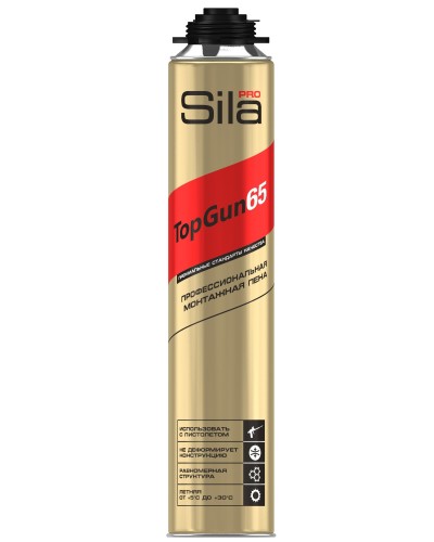 Пена монтажная Sila Pro TopGun 65, 875 мл. Пена монтажная. Sila в Нижнем Тагиле