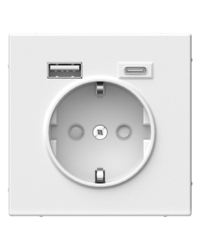 ArtGallery розетка 1-местная с USB тип-A+C, скрытой установки, механизм, белый (GAL000132). Розетка с USB. Systeme Electric в Нижнем Тагиле