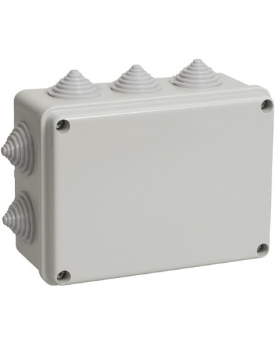 Коробка ОП 190х140х70мм, крышка, IP44, 10 гермовводов (SQ1401-1243). Распаячная коробка. TDM ЕLECTRIC в Нижнем Тагиле