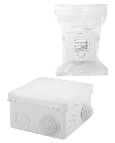 Коробка ОП 80х80х50мм, крышка, IP54, 7вх., белая (SQ1401-0922). Распаячная коробка. TDM ЕLECTRIC в Нижнем Тагиле
