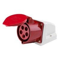Розетка 125 стационарная 3Р+РЕ+N 32А 380В IP44 (SQ0602-0006). Розетка. TDM ЕLECTRIC