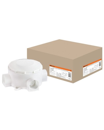 Распаячная коробка ОП D80х35мм, IP42, 3-х рожковая, белая TDM (SQ1401-4004). Распаячная коробка ОП. TDM ЕLECTRIC в Нижнем Тагиле