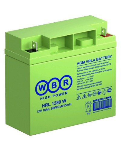 WBR HRL1280W. Аккумулятор герметичный свинцово-кислотный. WBR в Нижнем Тагиле