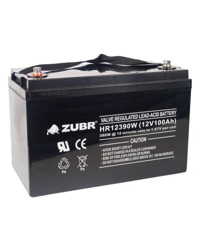 ZUBR HR 12390W (12V, 110Ah). Аккумулятор герметичный свинцово-кислотный. ZUBR в Нижнем Тагиле