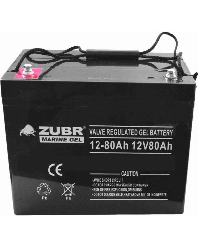 ZUBR MARINE GEL NPG 12-80 (12V, 80Ah). Аккумулятор герметичный свинцово-кислотный. ZUBR в Нижнем Тагиле