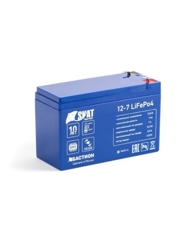 Skat i-Battery 12-7 LiFePo4 (645). Li-Ion аккумулятор. Бастион в Нижнем Тагиле