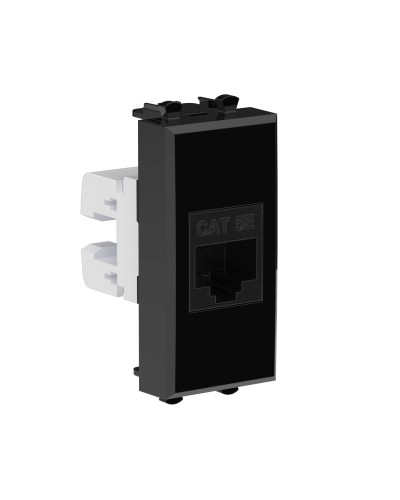 Розетка RJ-45, кат.5E, Avanti, 1 модуль, черный квадрат (4402661): Розетка компьютерная модульная в Нижнем Тагиле