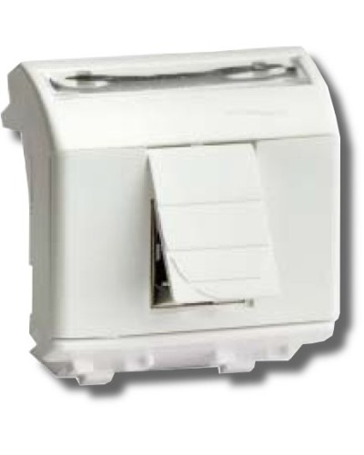 Розетка RJ-45 Brava 2 модуля белая (76655B): Розетка компьютерная с двумя разъёмами в Нижнем Тагиле