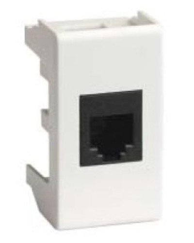 Розетка RJ-45 Viva 1 модуль белая (45048): Розетка компьютерная экранированная с одним разъёмом в Нижнем Тагиле