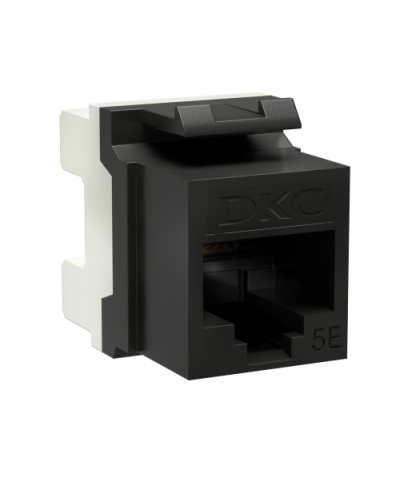 Модуль Keystone RJ45 CAT5E, 180 градусов, черный (RNK5EU180BK): Модуль неэкранированный в Нижнем Тагиле