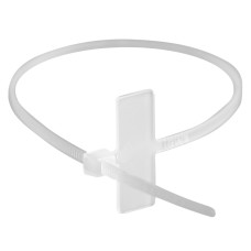 Хомут 2,5x100 белый (100шт) (252100SR-M): Хомут маркировочный, горизонтальная табличка под замком 24,5x7,8