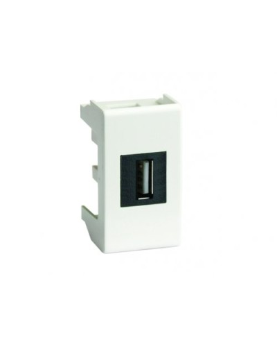 Розетка USB 2.0 Brava 1 модуль белая (76200B): Розетка USB в Нижнем Тагиле