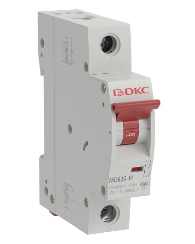 YON max MD63S 1P 10А 4,5кА C (MD63S-1PC10). Автоматический выключатель. ДКС в Нижнем Тагиле