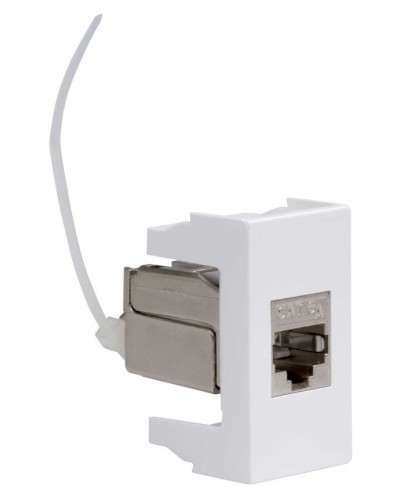 Розетка RJ-45 Viva 1 модуль кат.6A белая (45078). Розетка компьютерная экранированная с одним разъёмом. ДКС в Нижнем Тагиле