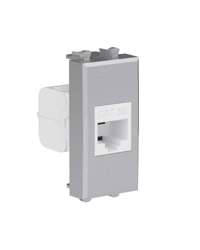 Розетка RJ-45, кат.5E, Avanti, 1 модуль, закаленная сталь (4404661): Розетка компьютерная модульная в Нижнем Тагиле