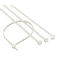 Хомут 3,6x200 P6.6, белый (100шт) (21214SR): Хомут с двойным замком