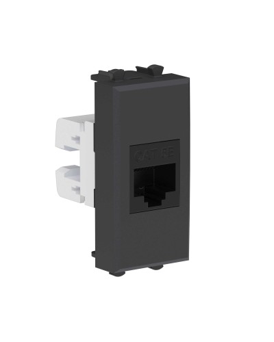 Розетка RJ-45, кат.5E, Avanti, 1 модуль, черный матовый (4412661): Розетка компьютерная модульная в Нижнем Тагиле