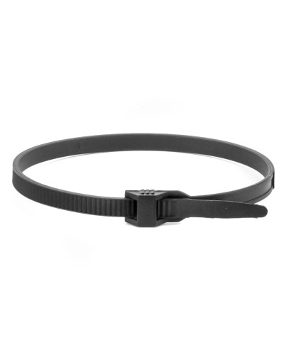 Хомут 9х300 P6.6 черный (100шт) (26502SR). Хомут с плоским замком. ДКС в Нижнем Тагиле