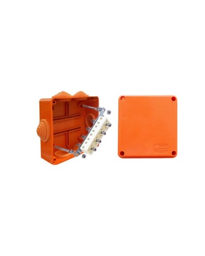Коробка JBS100 100х100х55, 6 вых., 5P (0,15…4мм²) (43227HF). Коробка монтажная, огнестойкая, без галогена. Экопласт в Нижнем Тагиле