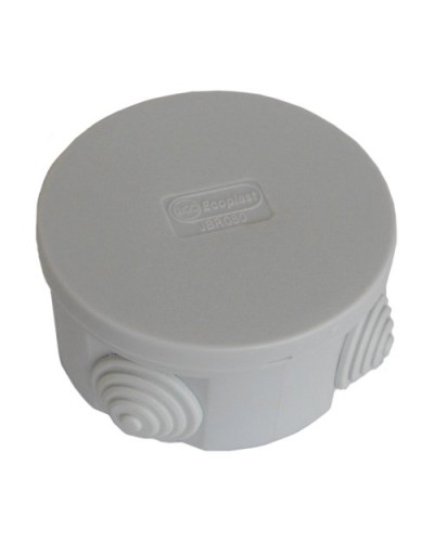 Коробка JBR080 D=80х40, 4 вых. IP44, серая (44005HF). Коробка монтажная, без галогена. Экопласт в Нижнем Тагиле