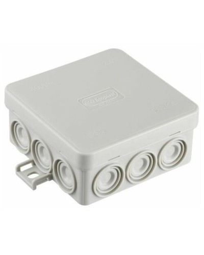 Коробка JBL085 85х85х38, 12 вых., 6P (0,15-4мм²) серая (43655HF-GR). Коробка монтажная, огнестойкая, без галогена. Экопласт в Нижнем Тагиле