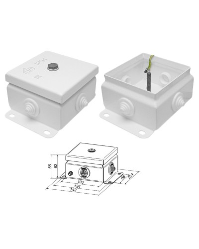 КМ IP55-1010 (без DIN рейки). Коробка монтажная электротехническая. Гефест в Нижнем Тагиле