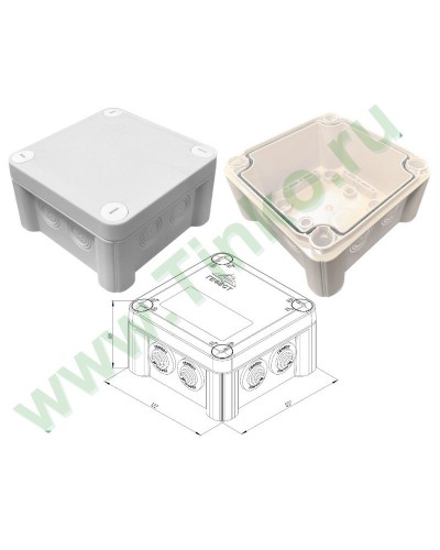 КМ-1212(П)-IP66(БВ). Коробка монтажная. Гефест в Нижнем Тагиле