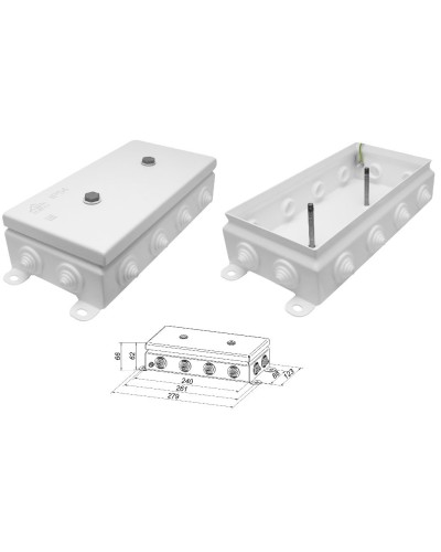 КМ IP55-1224. Коробка монтажная электротехническая. Гефест в Нижнем Тагиле