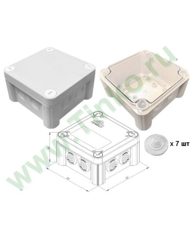 КМ-1212(П)-IP55. Коробка монтажная. Гефест в Нижнем Тагиле