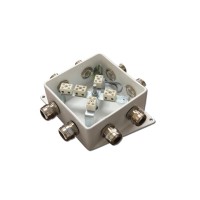 КМ-О (10к)-IP66-120х120, пять вводов: Коробка монтажная огнестойкая
