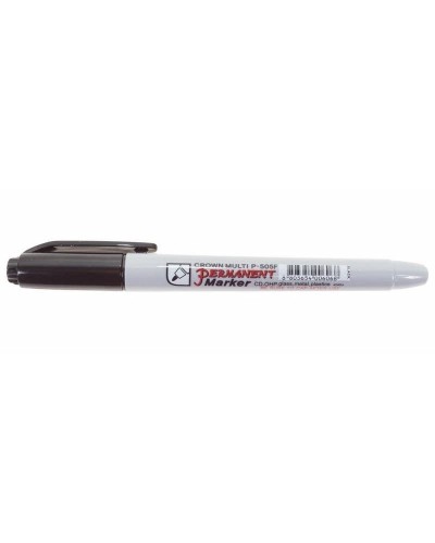 Маркер перманентный Crown «Multi Marker Super Slim» 1 мм, черный, пулевидный (08-8001): Ручка для маркировки в Нижнем Тагиле