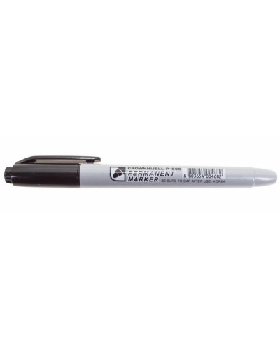 Маркер перманентный Crown «Multi Marker Slim» 2 мм, черный, пулевидный (08-8201): Ручка для маркировки в Нижнем Тагиле