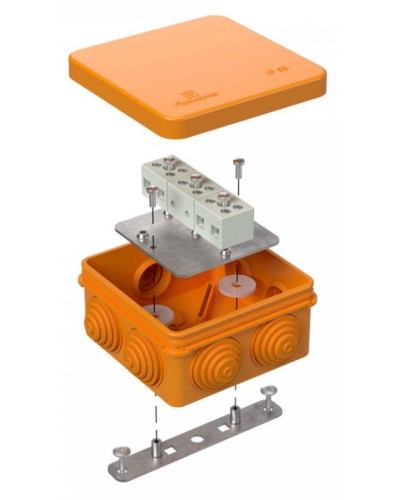 Коробка огнестойкая 80х80х40 (40-0210-FR1.5-6). Коробка огнестойкая для открытой установки. Промрукав в Нижнем Тагиле