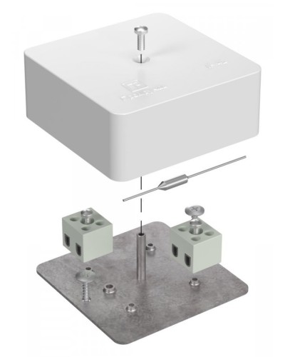Коробка огнестойкая 75х75х30 (40-0450-FR6.0-4-П). Коробка огнестойкая для открытой установки. Промрукав в Нижнем Тагиле