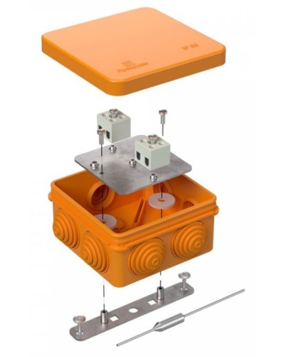 Коробка огнестойкая 80х80х40 (40-0210-FR1.5-4-П). Коробка огнестойкая для открытой установки. Промрукав в Нижнем Тагиле